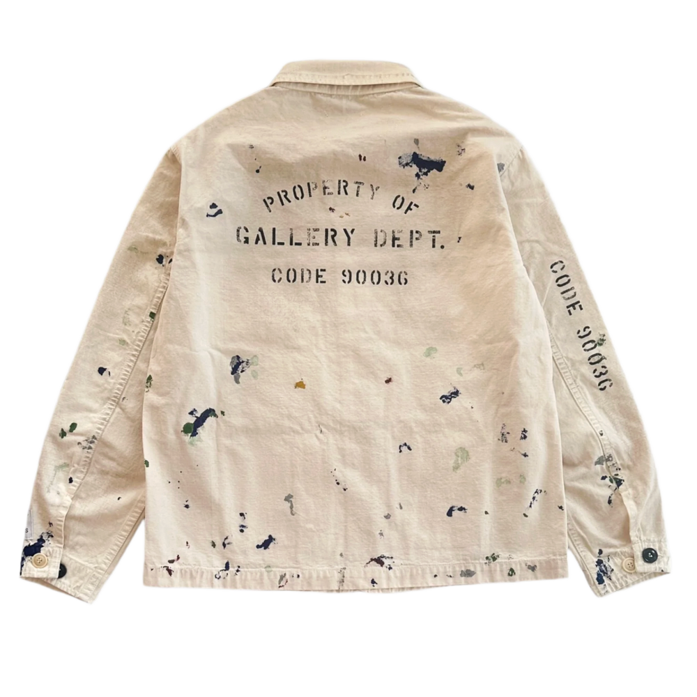 Gallery Dept. 'Cream' Paint Splatter Chore Jacket Coat