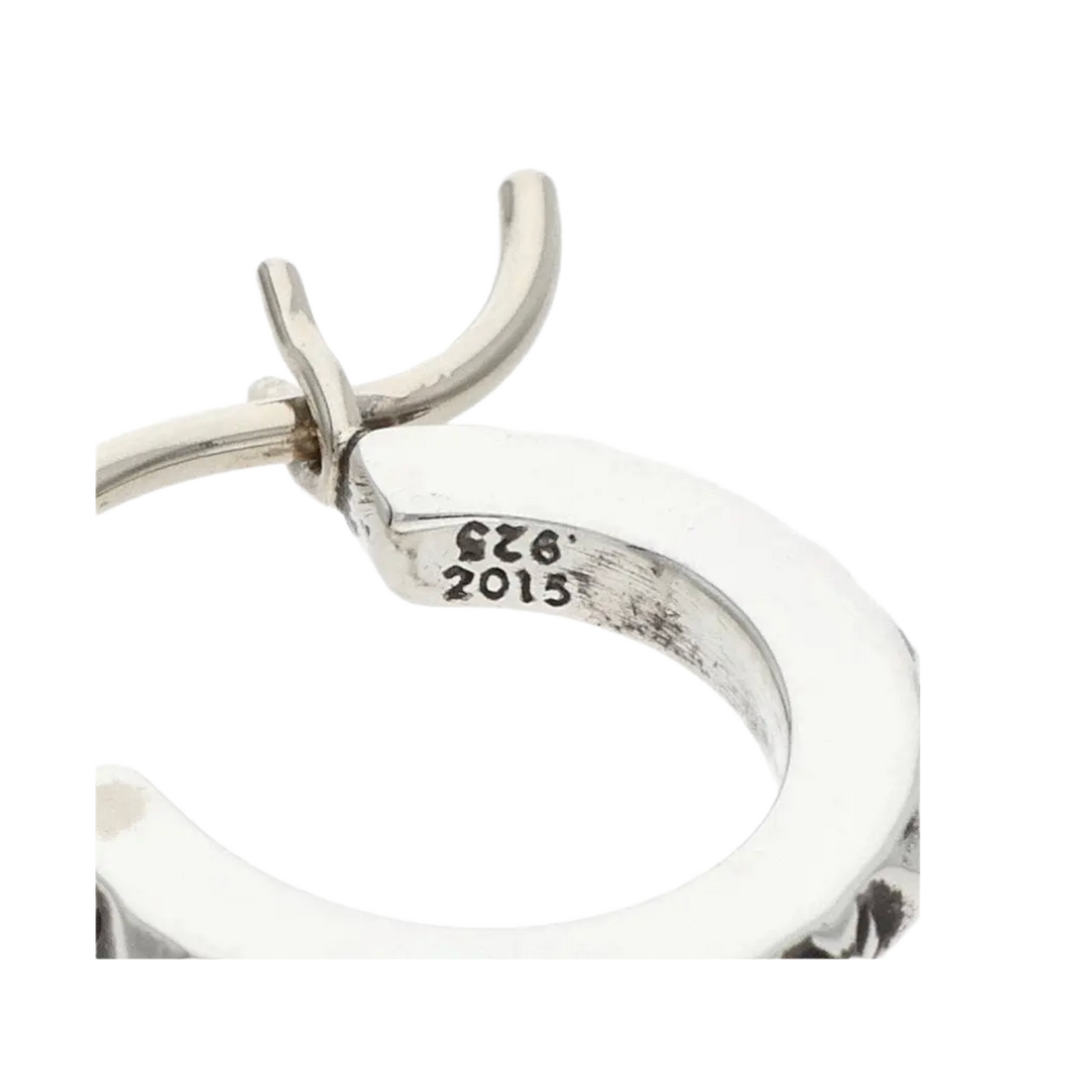 Chrome Hearts 'Silver' Mini Hoop Earrings