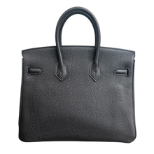 Hermès 'Black Togo' Rose Gold Hardware Birkin 25 Bag