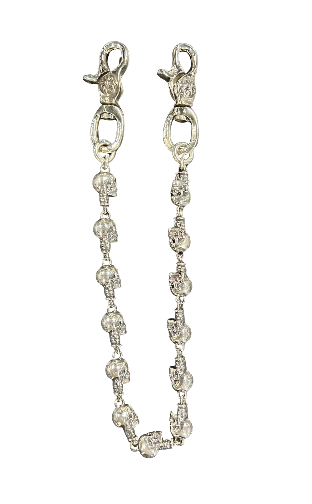Chrome Hearts 'Delphino Skull' 13in Wallet Chain