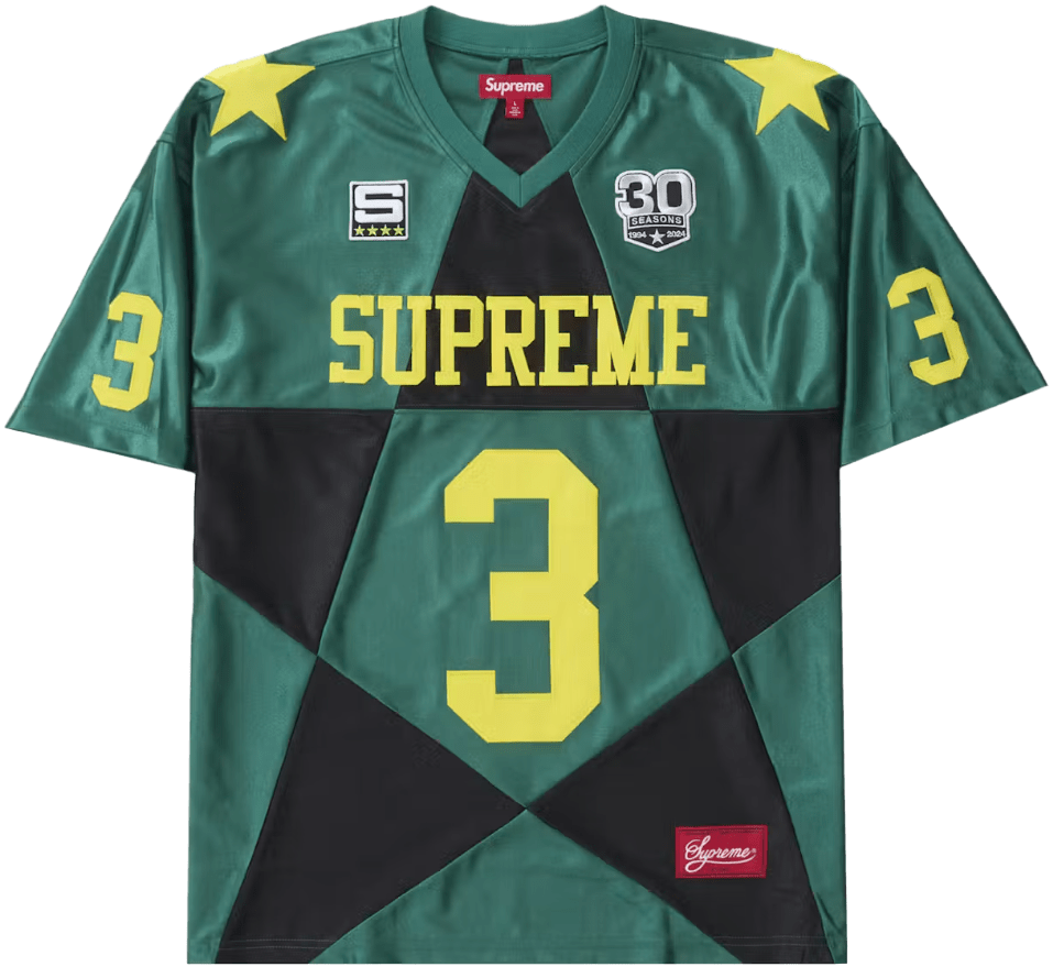 Supreme Star Football Jersey Dark Green