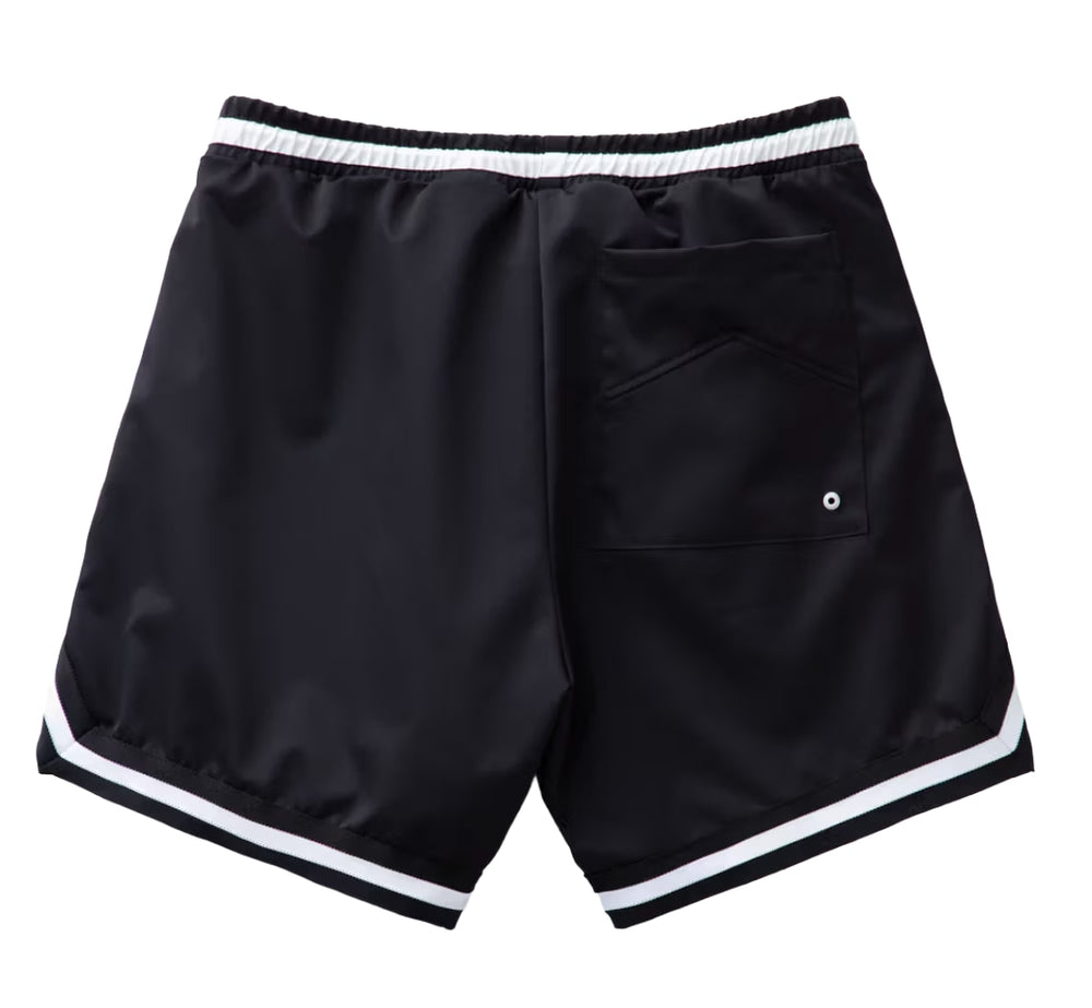 Rhude 'Blue Logo' Black Basketball Swim Shorts