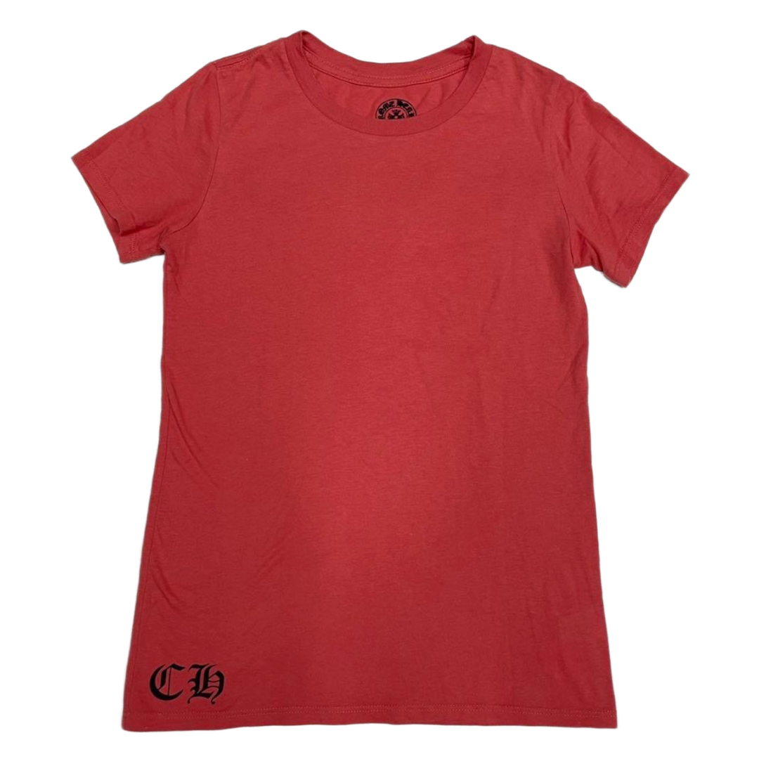 Chrome Hearts Women's 'Red' Vintage Scroll Floral Tee
