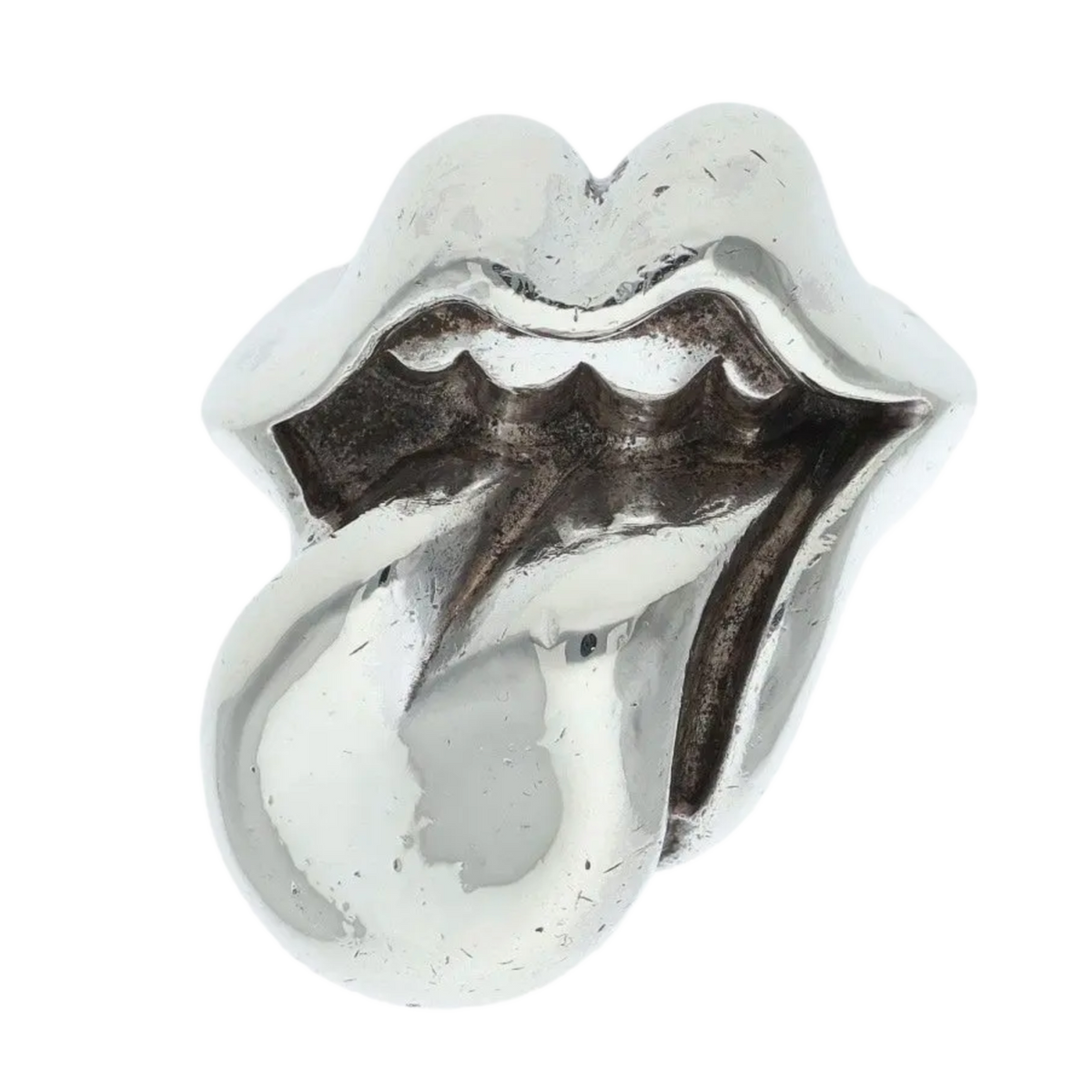 Chrome Hearts 'Silver' Rolling Stones Lip Ring