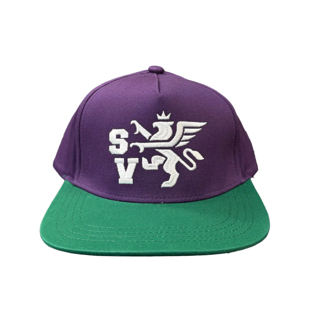 Saint Vanity 'Griffin' Purple and Green Hat