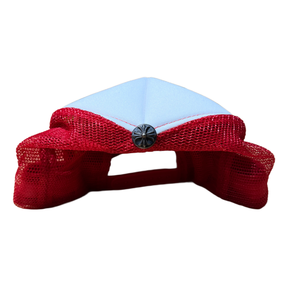 Chrome Hearts 'Fuck' Vintage Red Trucker Hat