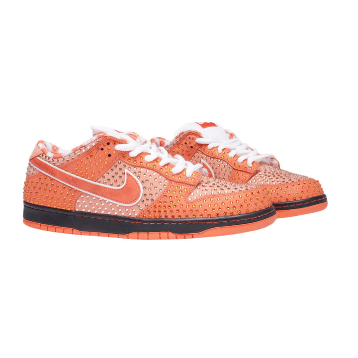 Lobster Orange Rhinestone Sneakers