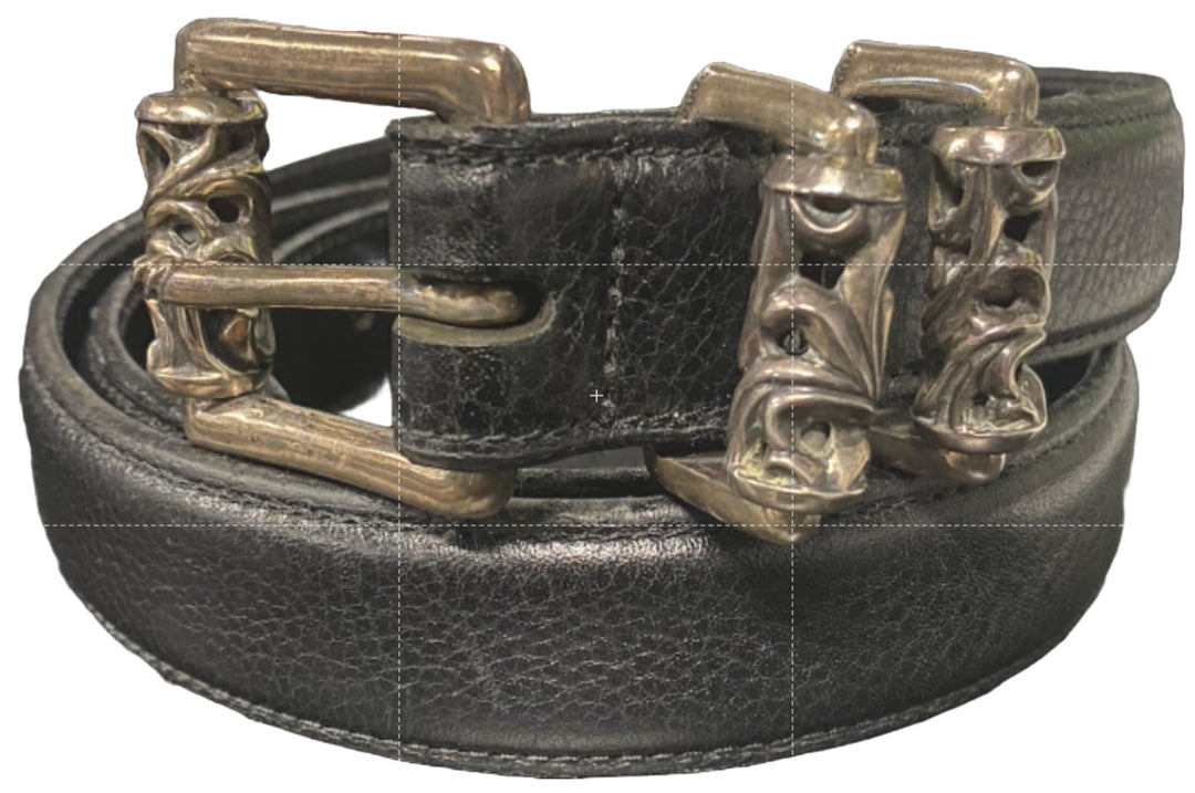 Chrome Hearts '1 Inch' Black Roller Belt