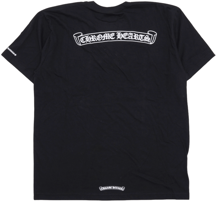 Chrome Hearts 'Black' Scroll Logo Pocket Tee