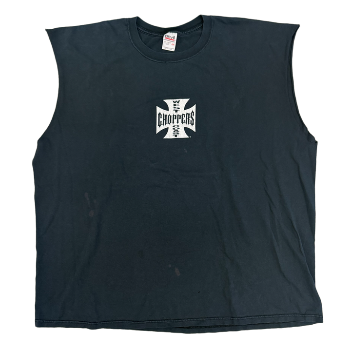 West Coast Choppers 'Faded Black' Vintage Cutoff
