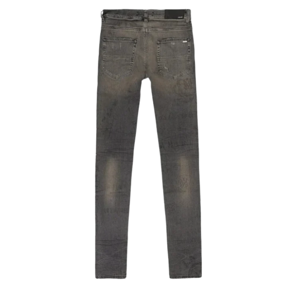Amiri 'Grey' Millitary Stencil Jeans