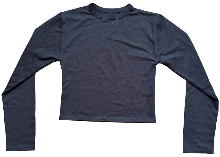 Chrome Hearts 'Black Blank' Women's Crop Top