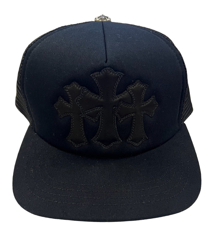 Chrome Hearts 'Black on Black' Cemetery Trucker Hat
