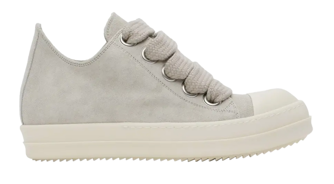 Rick Owens 'Dinge' Jumbo Lace Low Suede Sneakers