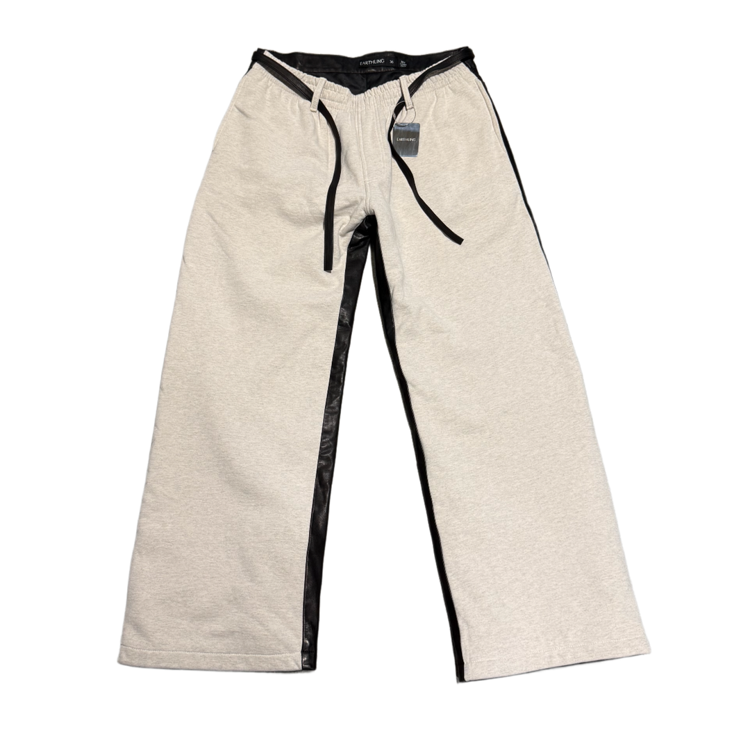 Earthling VIP 'Beige/Black' Merge Leather Sweatpants