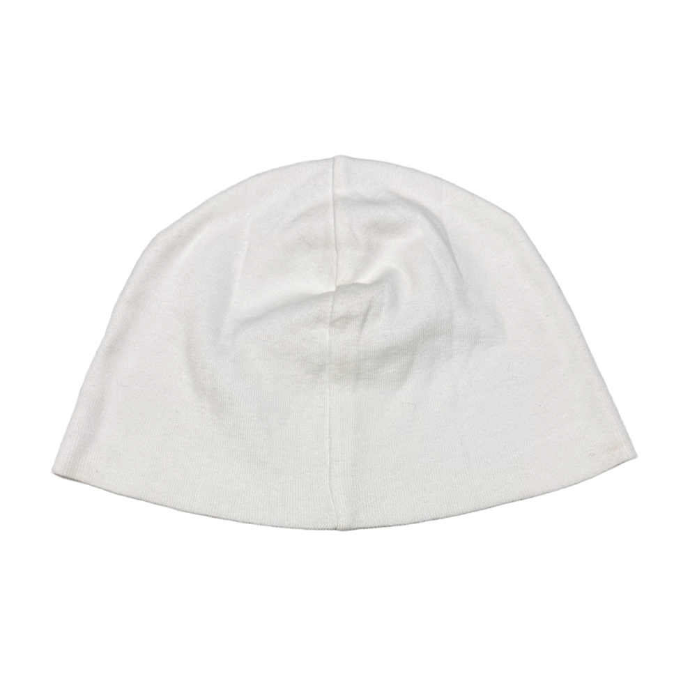 Chrome Hearts 'Fleur' White Skull Cap Beanie