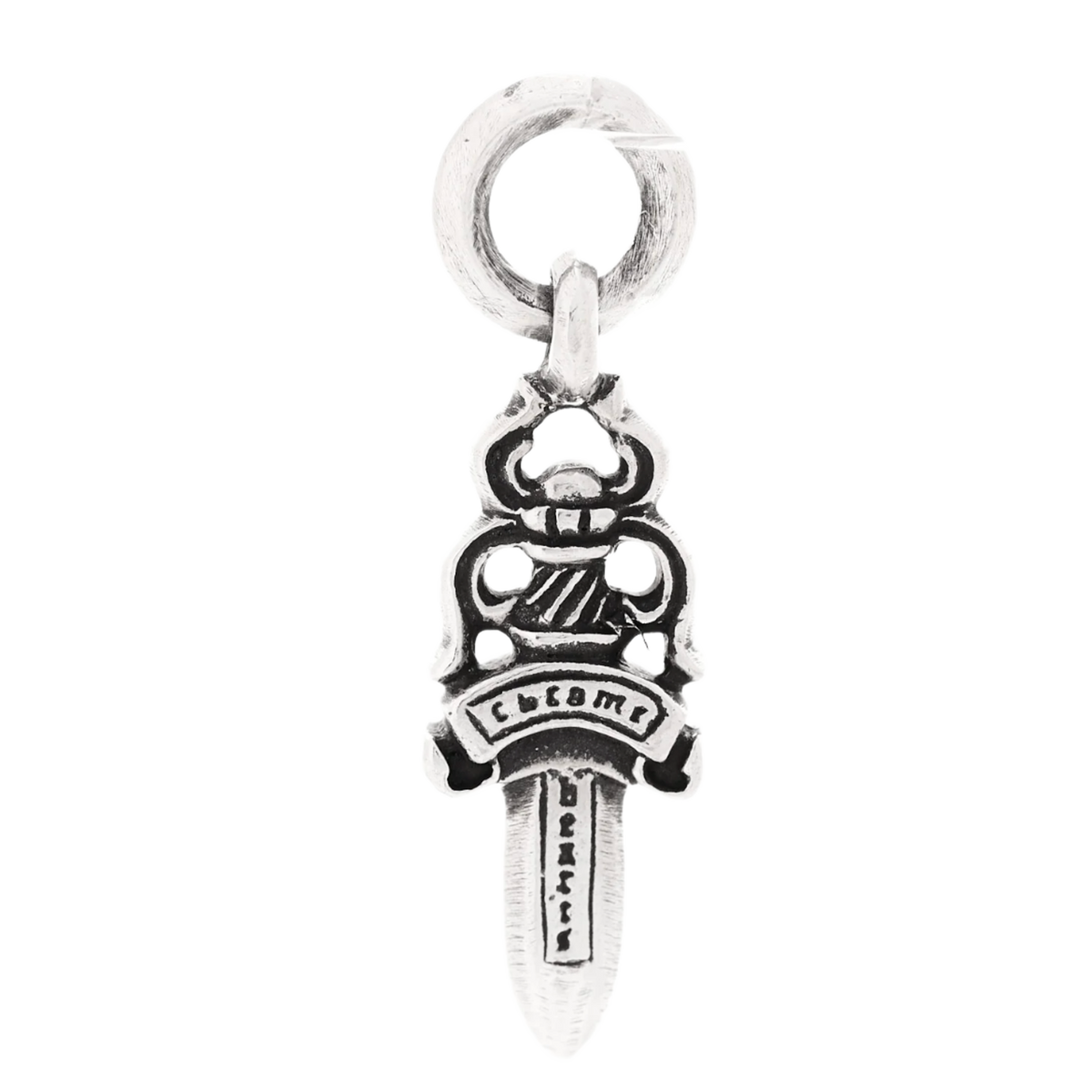 Chrome Hearts #5 Silver 'Dagger' Mini Charm Pendant