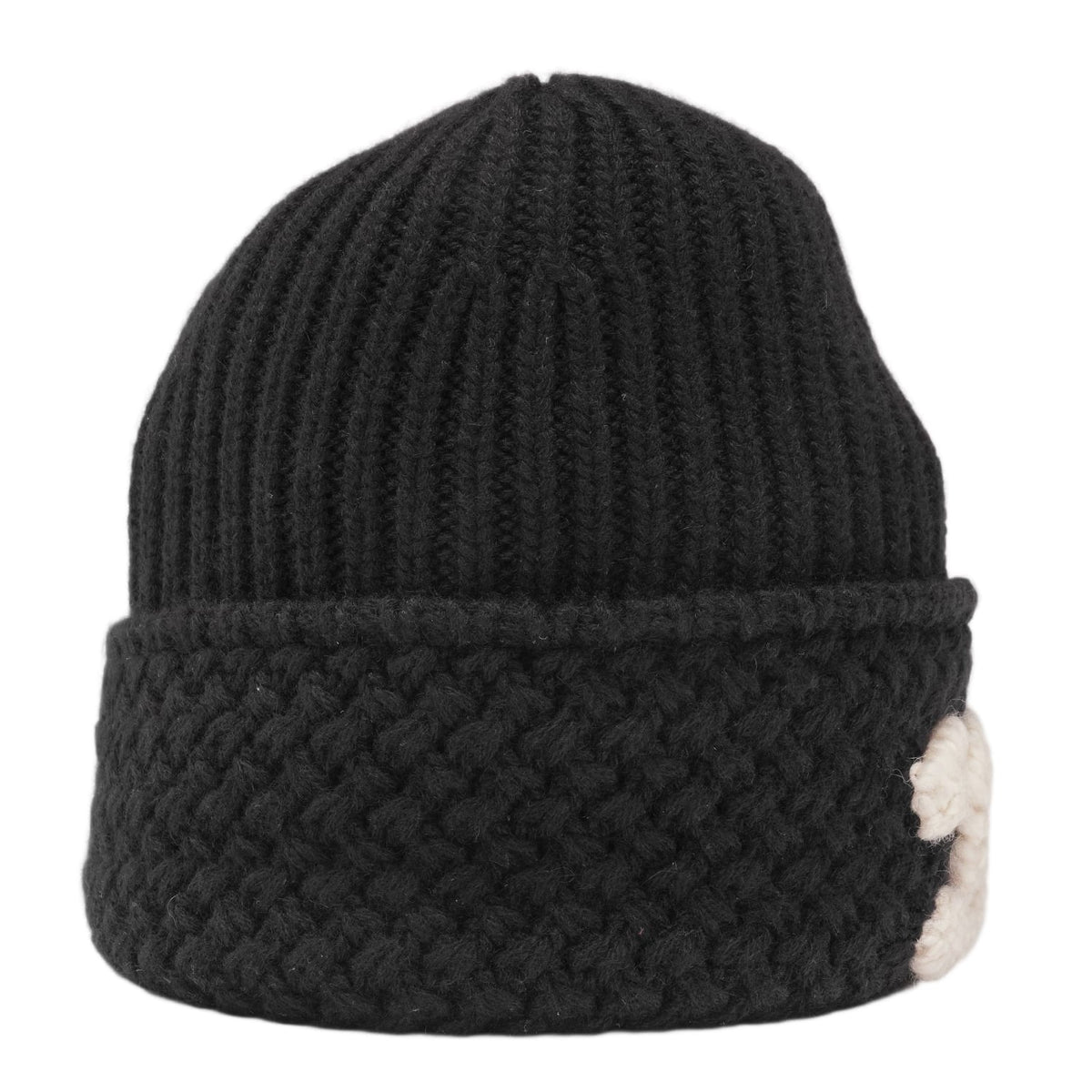 Chanel 'Black' CC Cashmere Knit Beanie