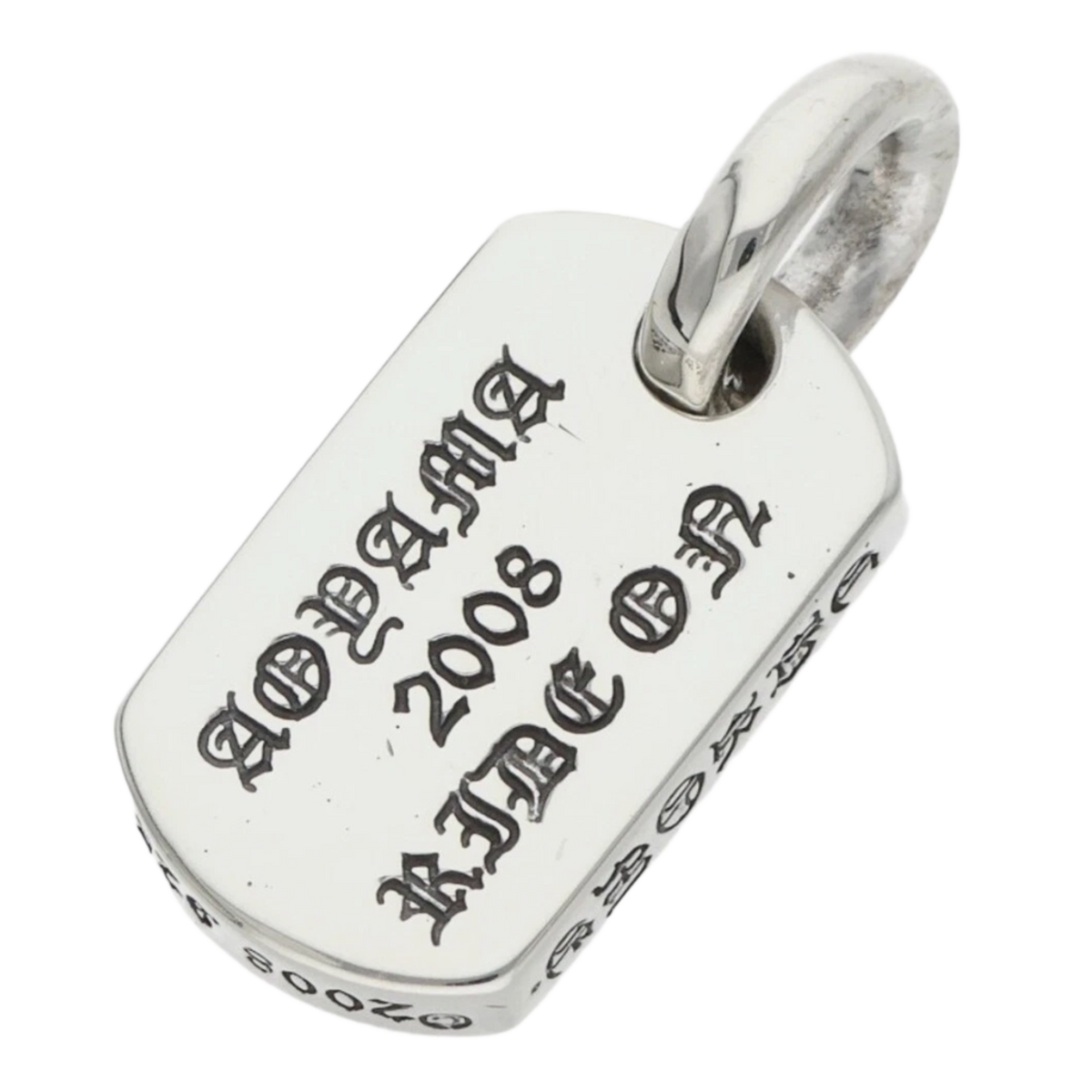 Chrome Hearts 'Silver' Aoyama Mini Dog Tag Pendant