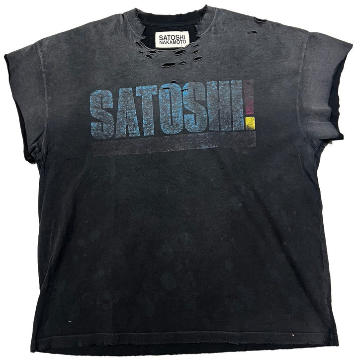 Satoshi Nakamoto 'There Is Smoke' Cutoff Tee