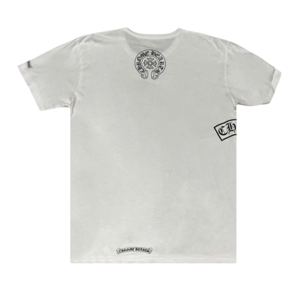Chrome Hearts 'White' T-Bar Logo Pocket Tee