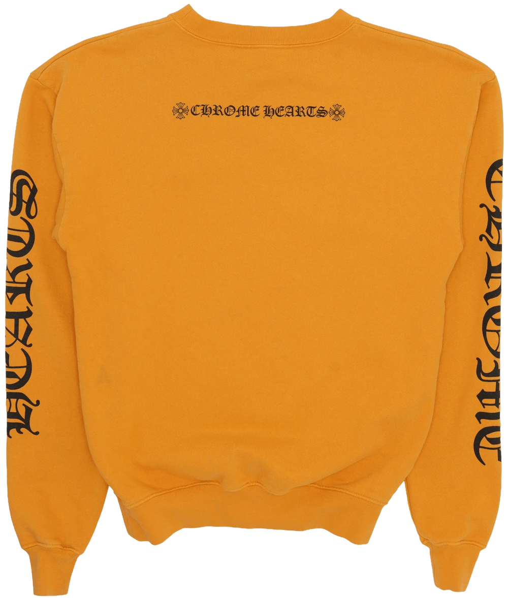Chrome Hearts 'Vertical Logo' Yellow Crewneck