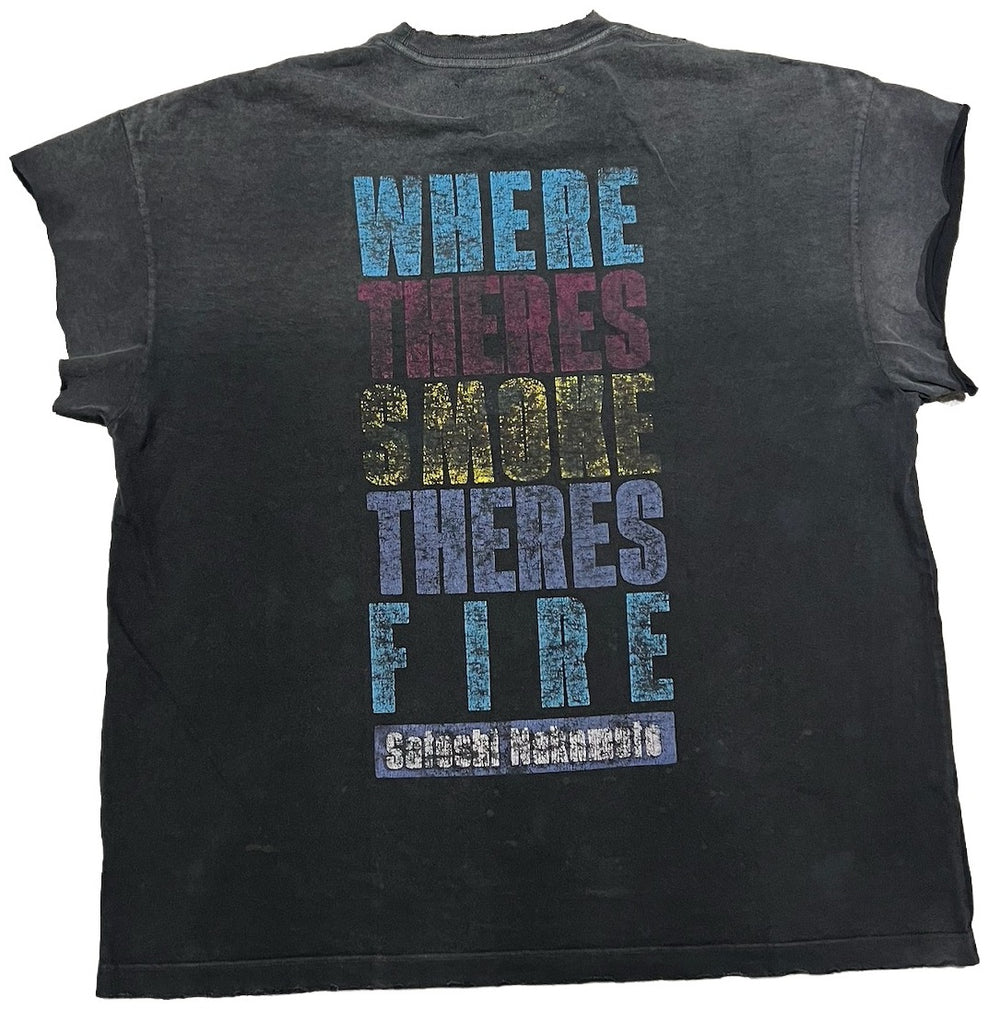 Satoshi Nakamoto 'There Is Smoke' Cutoff Tee