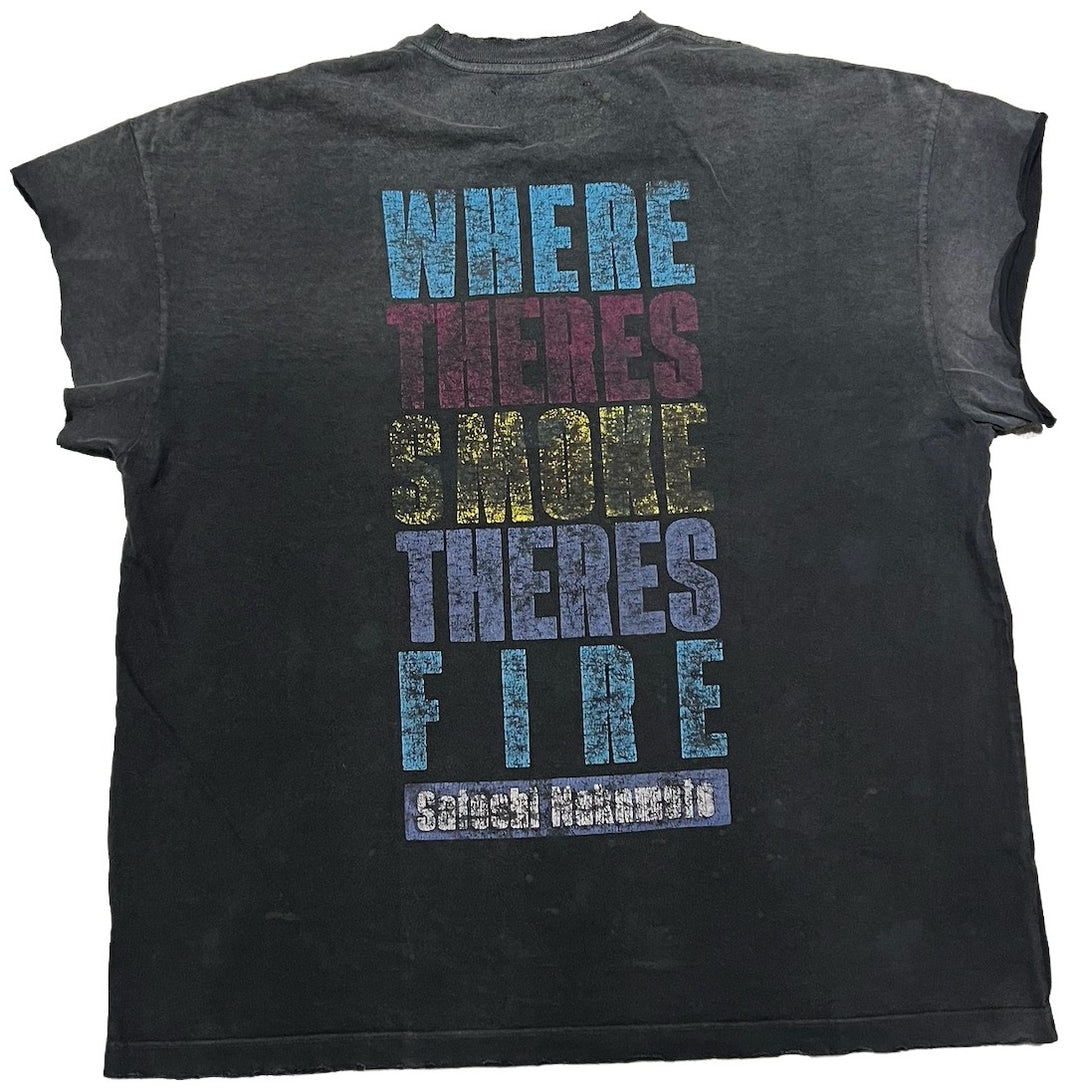 Satoshi Nakamoto 'There Is Smoke' Cutoff Tee