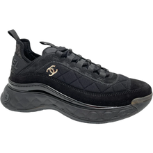 Chanel '21k' Black Fabric & Suede Calfskin Sneaker