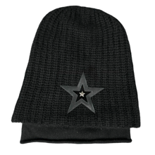 Chrome Hearts Silver Star Patch Mohair Double Layer Beanie