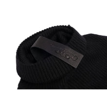Chrome Hearts Women's 'Black' Triple Cross Patch Cashmere Short Sleeve Turtleneck 