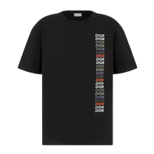Dior 'Black' Vertical Multi Logo Tee