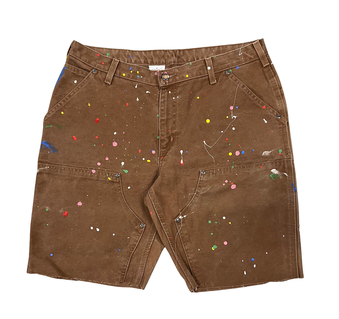 Carhartt 'Paint Splatter' Dark Tan Shorts