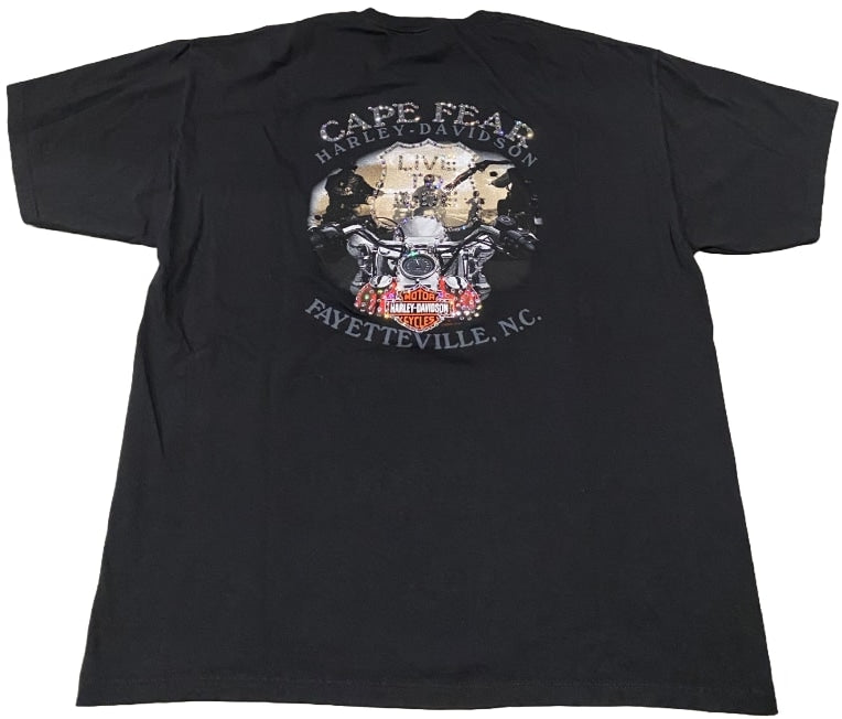 Harley Davidson 'I Got Mine At...' Rhinestone Vintage Tee