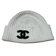 Chanel 'Cream' CC Cashmere Silk Beanie