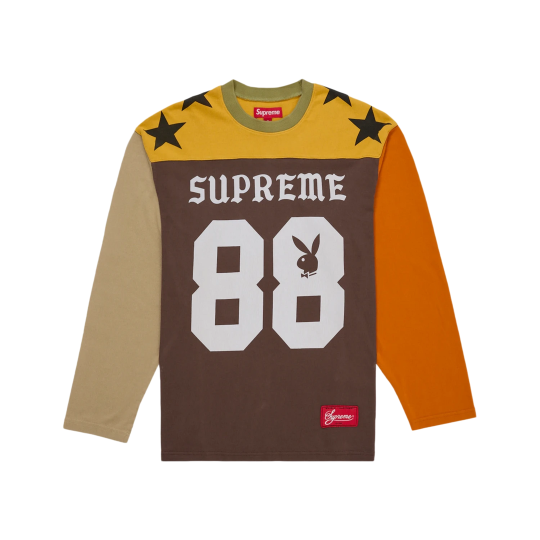 Supreme Playboy L/S Football Top Brown