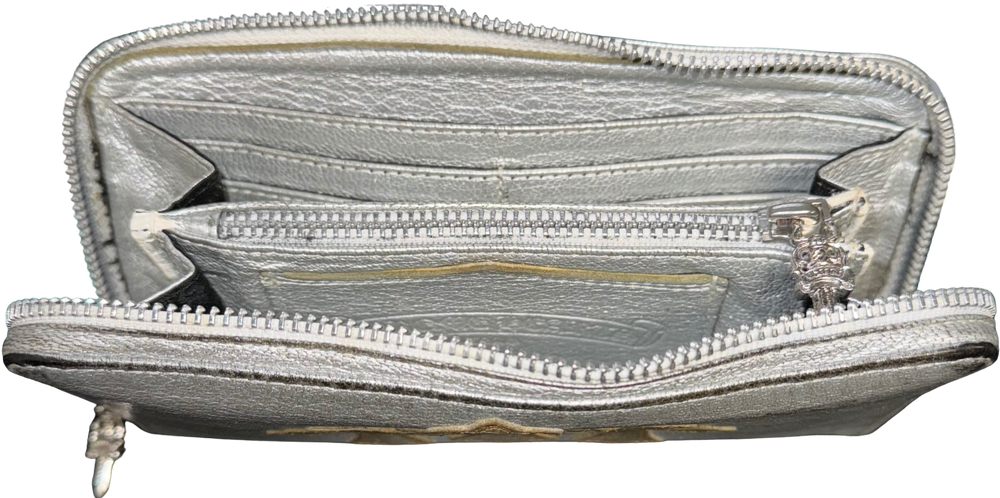 Chrome Hearts 'Metallic Gold' Triple Cross Wallet