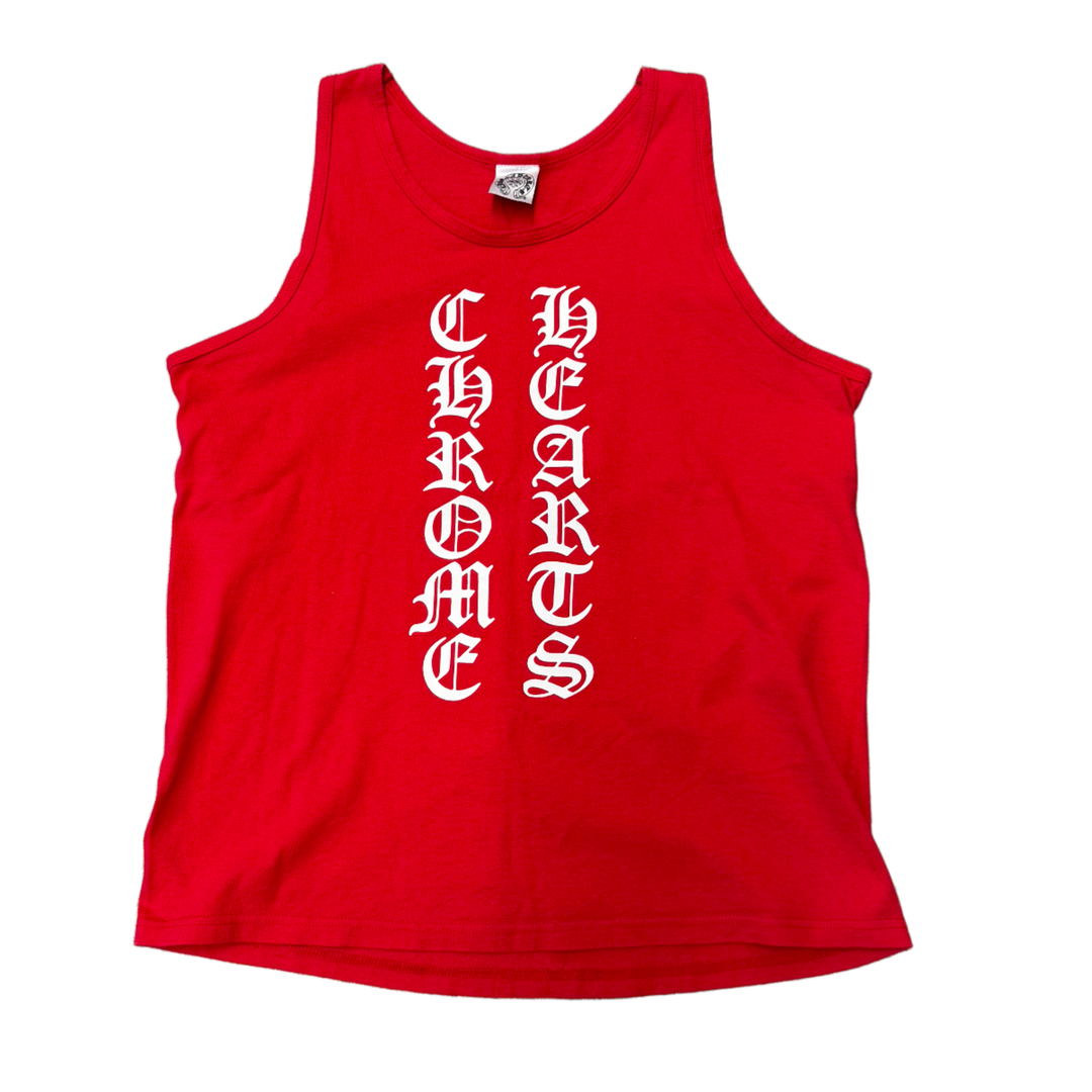 Chrome Hearts Vintage Red 'Spelldown' Tank Top