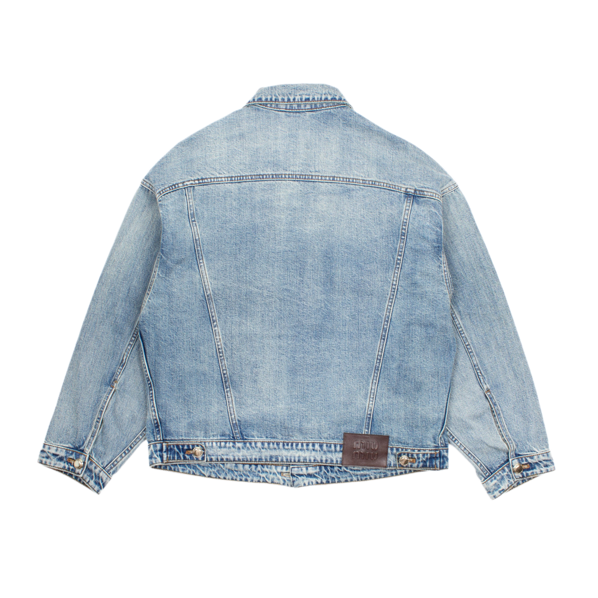 Miu Miu 'Logo-Appliqué' Denim Jacket