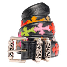 Chrome Hearts 'Multicolor' Cemetery Patch Double Roller Belt