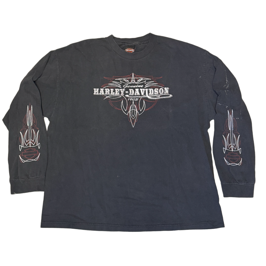 Harley Davidson 'Los Angeles' Black Longsleeve Tee