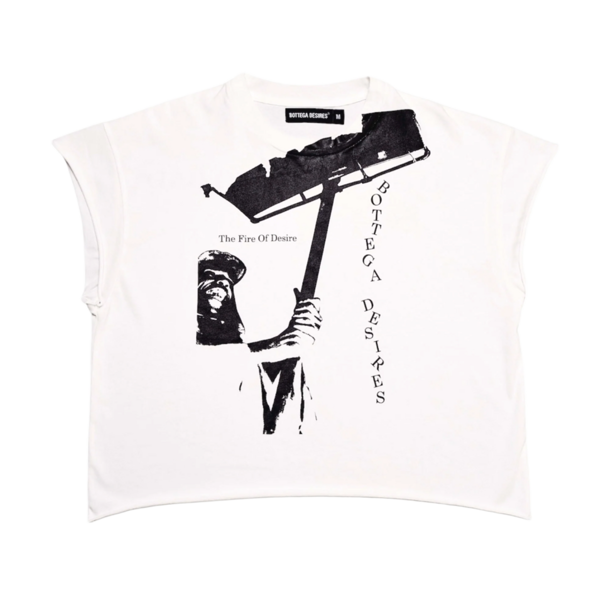 Bottega Desires 'Fire Of Desire' Cut Off Tee