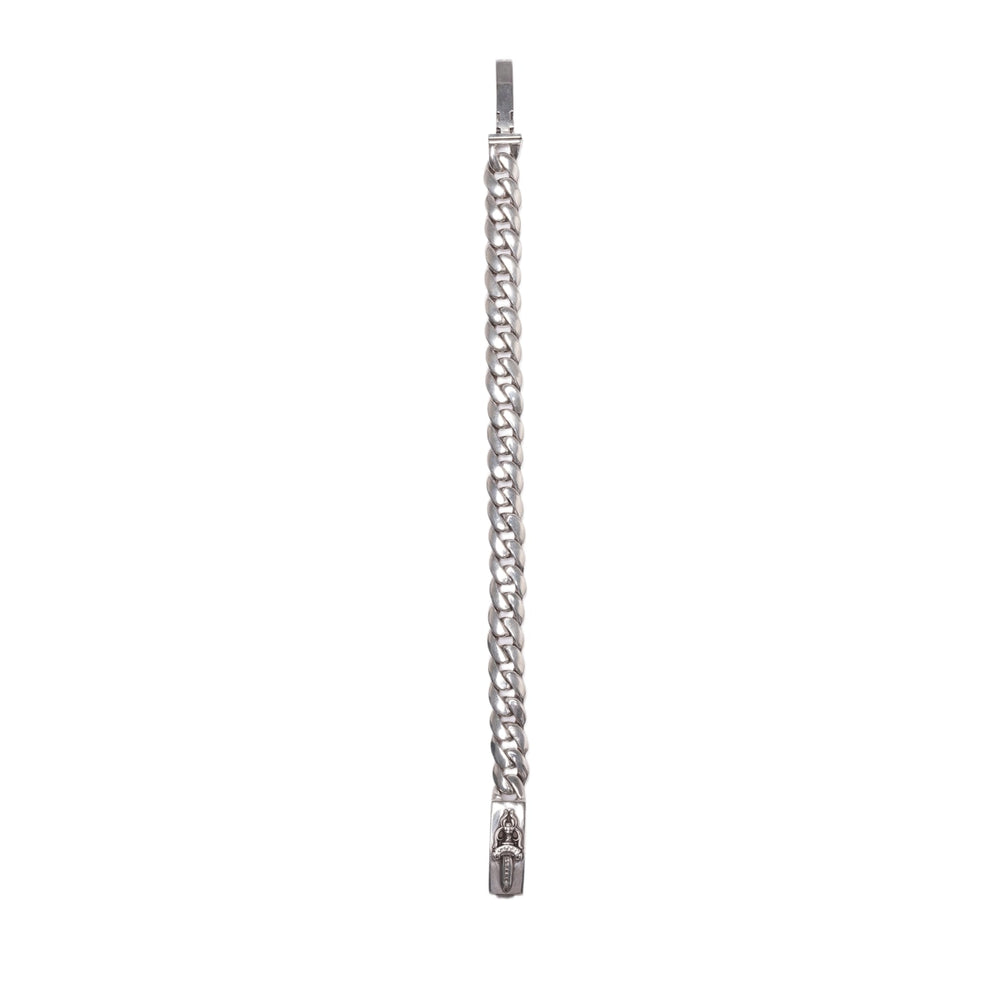 Chrome Hearts 'Dagger' 7in Silver Cuban Bracelet