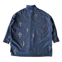 Chrome Hearts 'Mahal Kita Cross Patch' Oversized Button Up Shirt