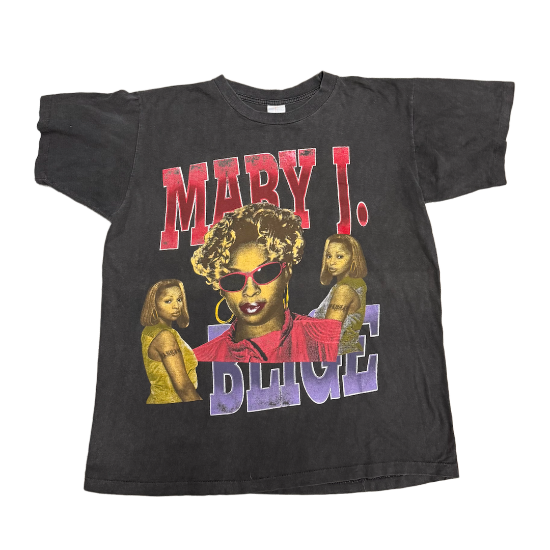 Mary J. Blige 'Washed Black' Vintage Tee