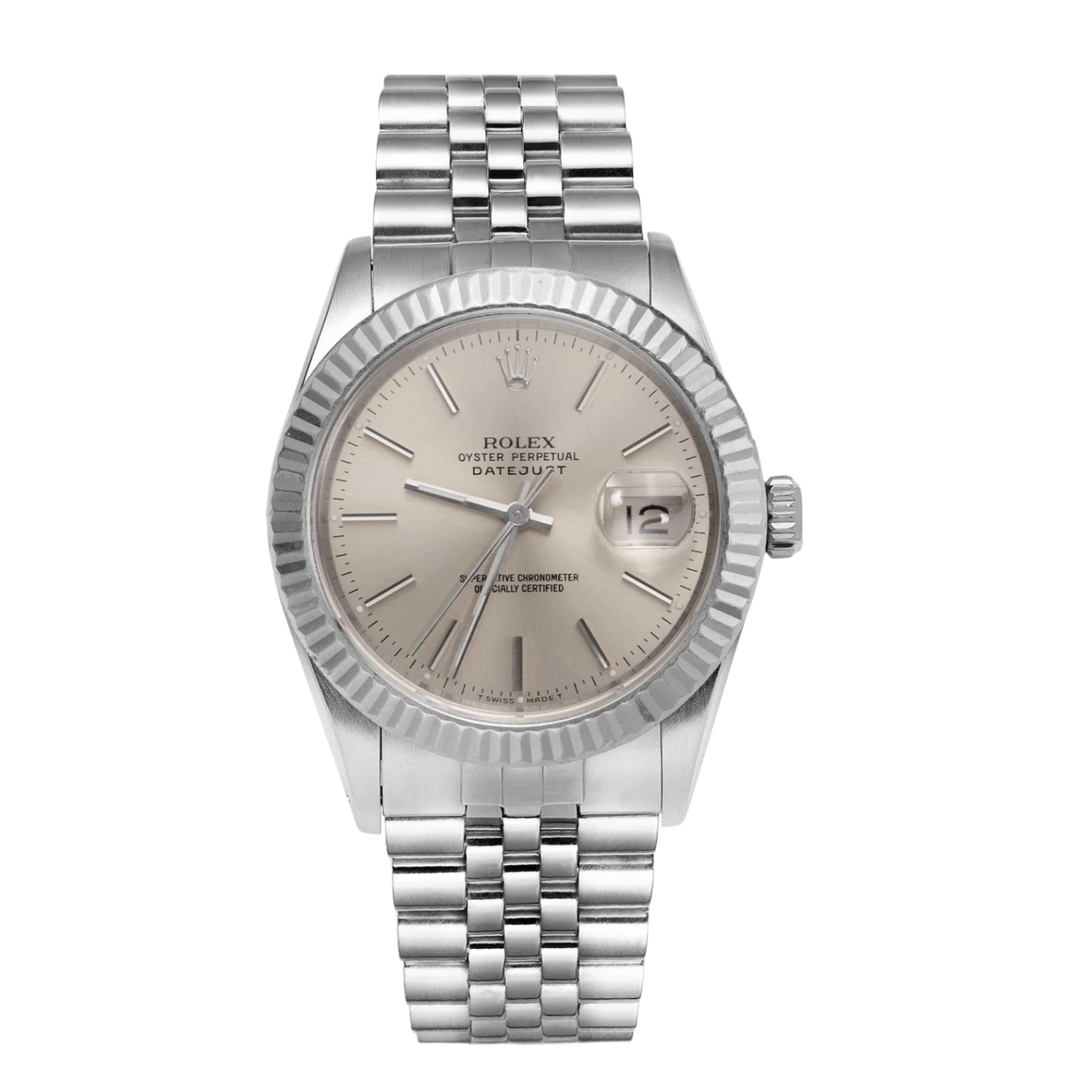 Rolex Datejust 'Silver Stick Dial' 36 Jubilee Bracelet Watch 16014