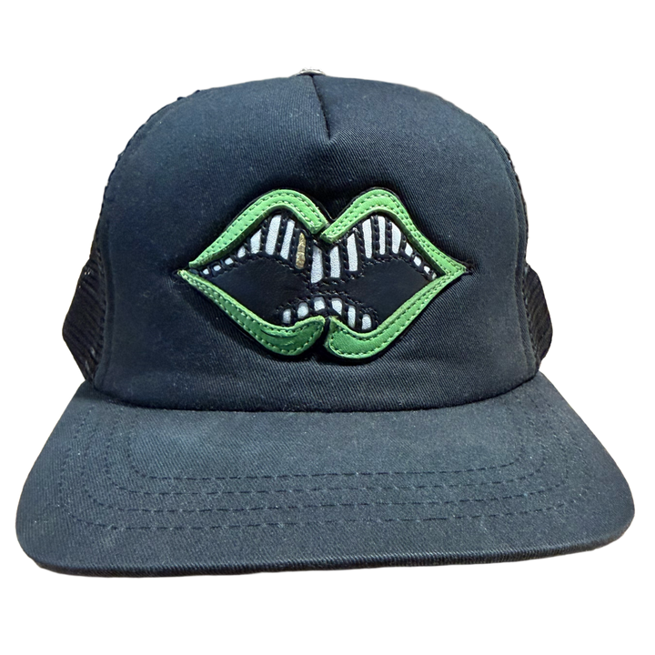 Chrome Hearts Matty Boy 'Green Chomper' Leather Patch Hat