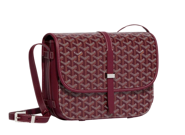 Goyard 'Burgundy' Belvedere MM Bag