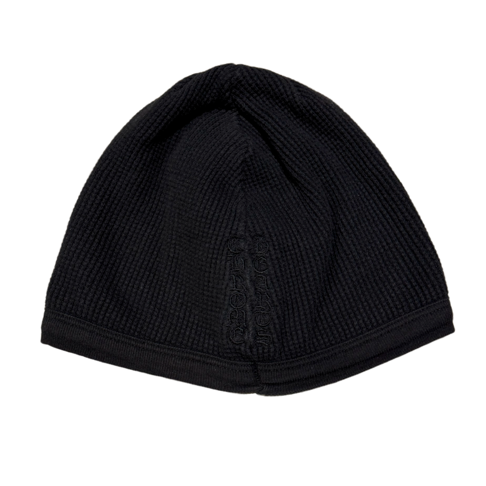 Chrome Hearts 'Floral Cross' Black Skull Cap Beanie