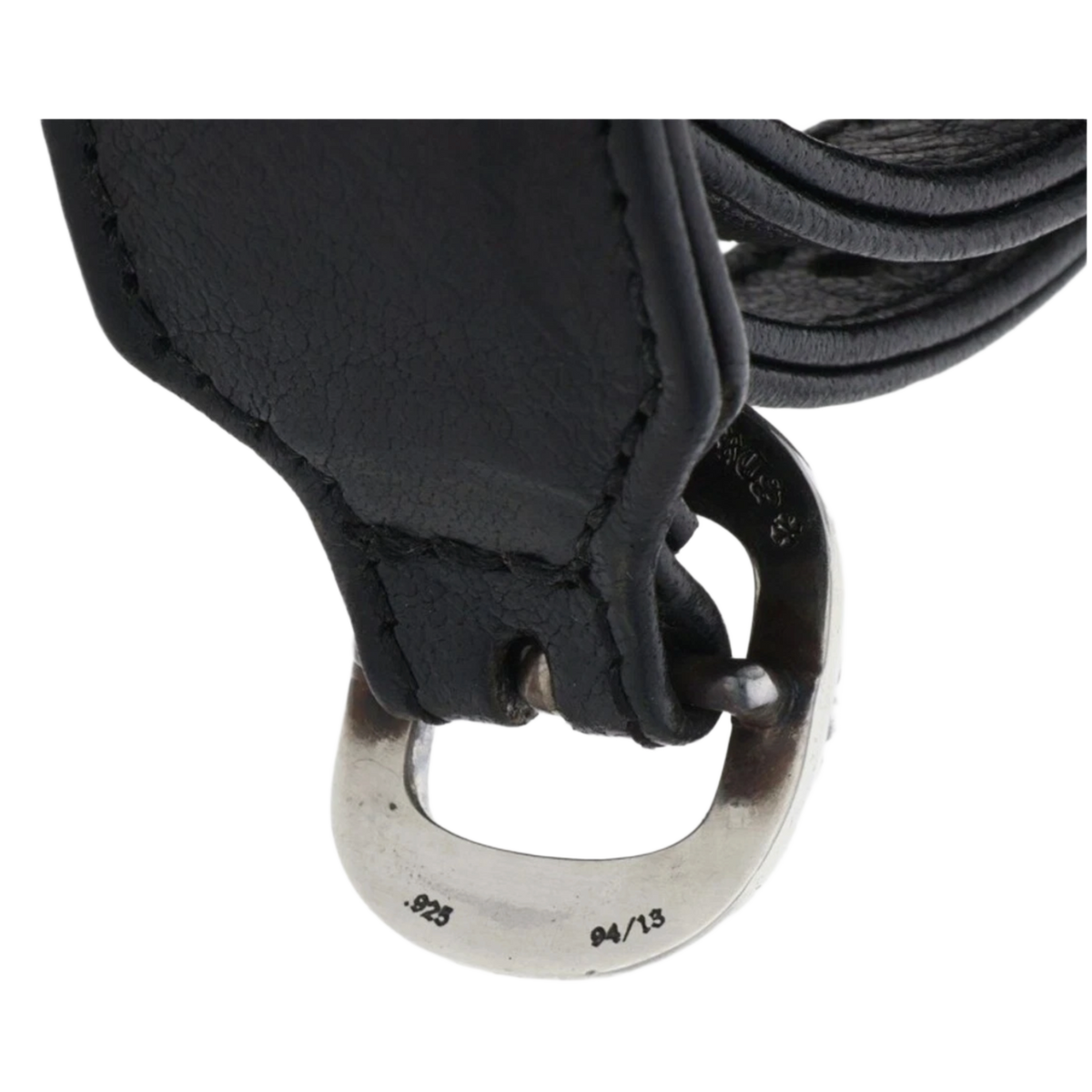 Chrome Hearts 'R&R' Gunslinger Leather Bracelet